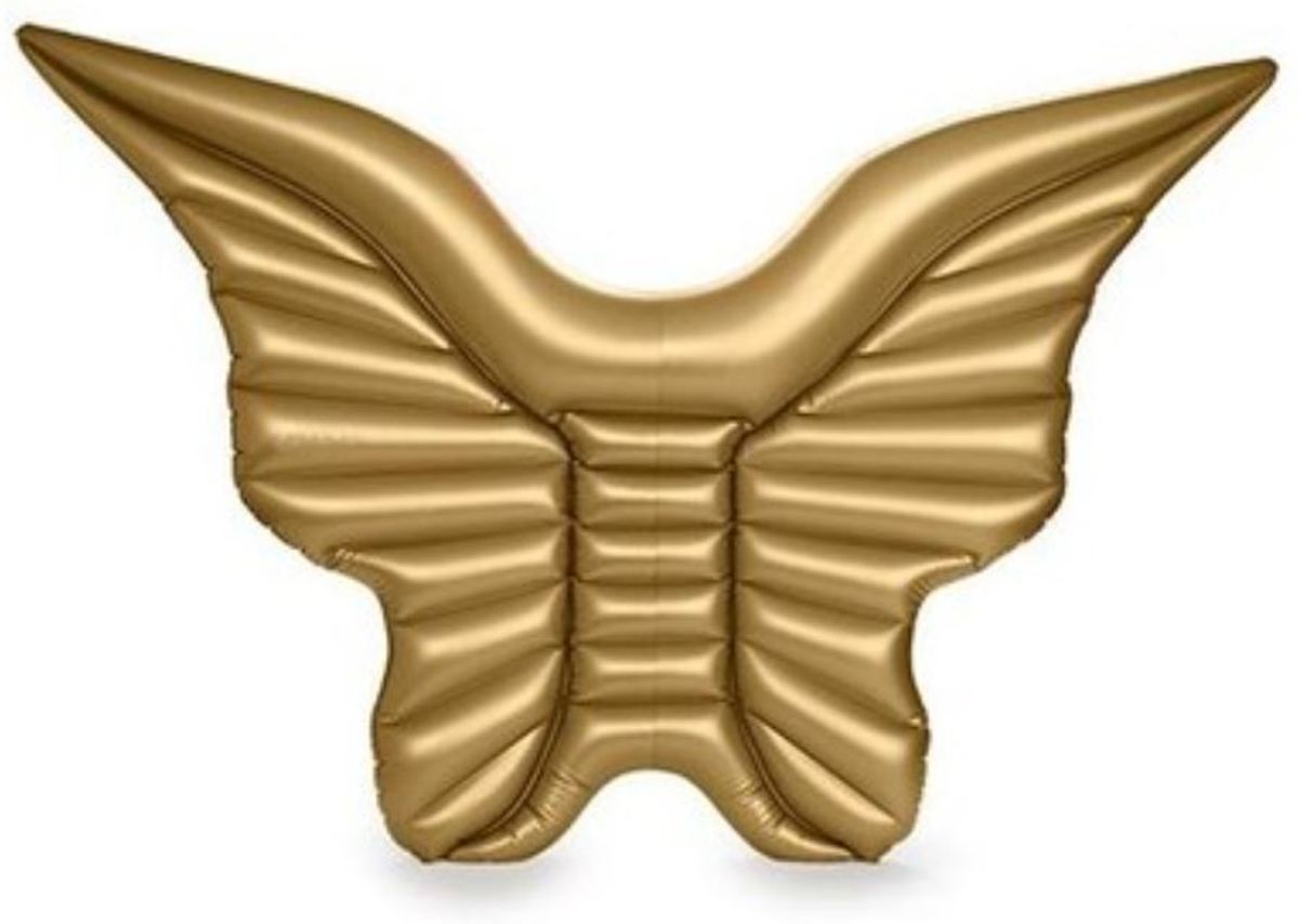 Engel vleugels vlinder goud opblaasbaar | inflatable angel wings gold | groot | Summer Fun | Water floating Row | 240*215CM